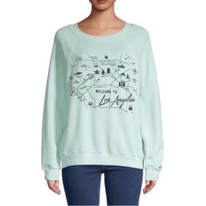 Wildfox Los Angeles Star Map Oversized Sweatshirt
